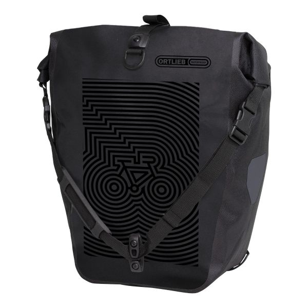 ORTLIEB PANNIER BACK-ROLLER DESIGN JELLYFISH QL2.1 WHITE-BLACK 20L
