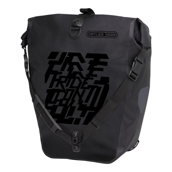 ORTLIEB PANNIER BACK-ROLLER DESIGN JELLYFISH QL2.1 WHITE-BLACK 20L