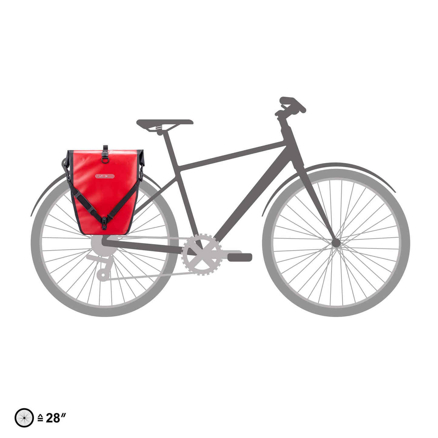 ORTLIEB PANNIER TOURING BACK ROLLER CLASSIC QL2.1 PETROL/BLACK 40L
