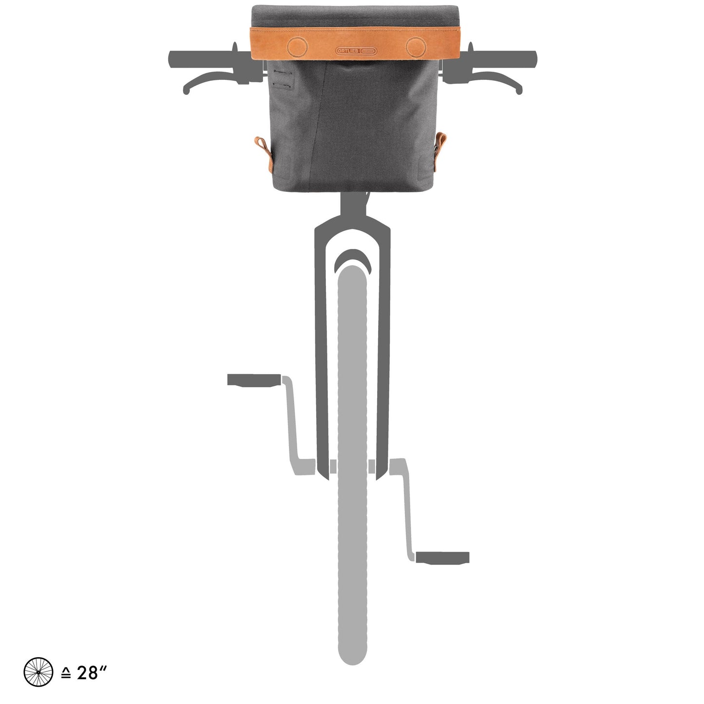 ORTLIEB HANDLEBAR BAG URBAN BARISTA WO.ADAPTER PEPPER 6L
