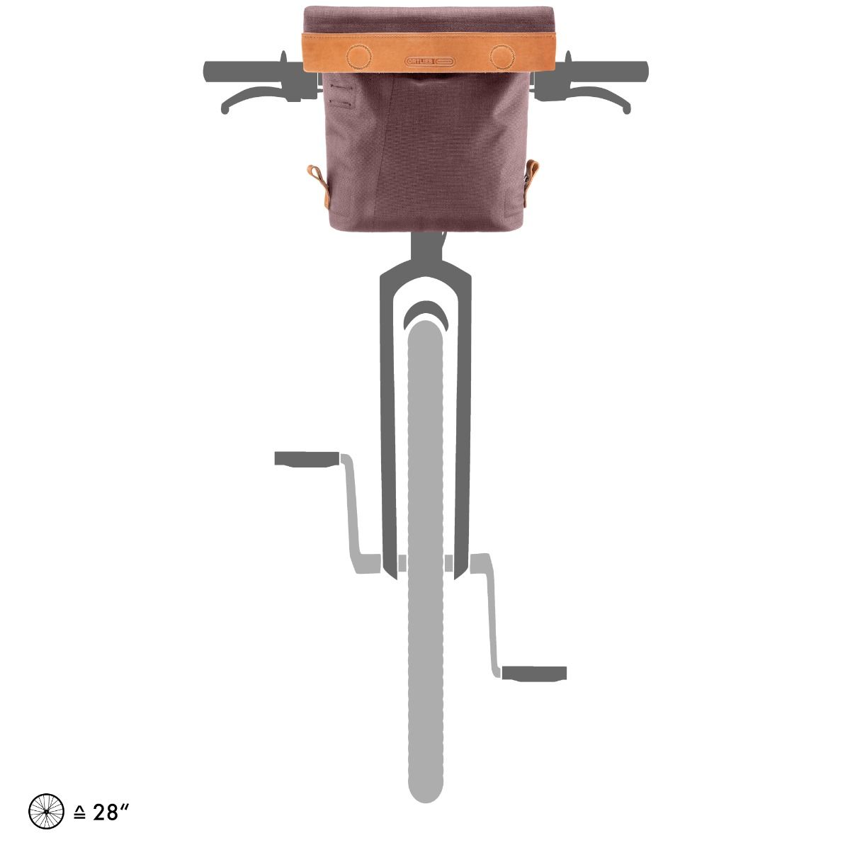ORTLIEB HANDLEBAR BAG URBAN BARISTA WO.ADAPTER PEPPER 6L
