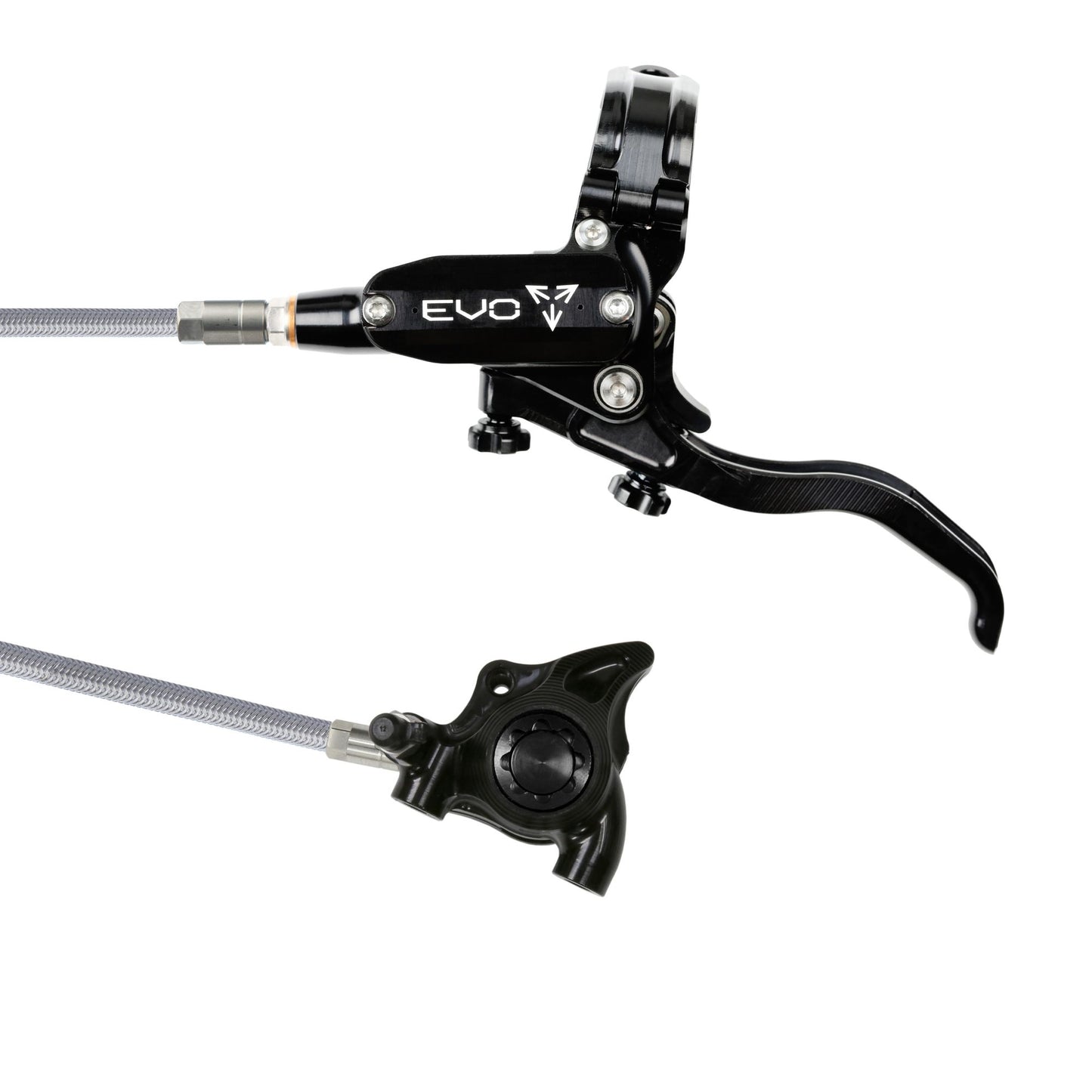 Hope Brake Evo X2 FM No Rotor Braided RH- Black/Black