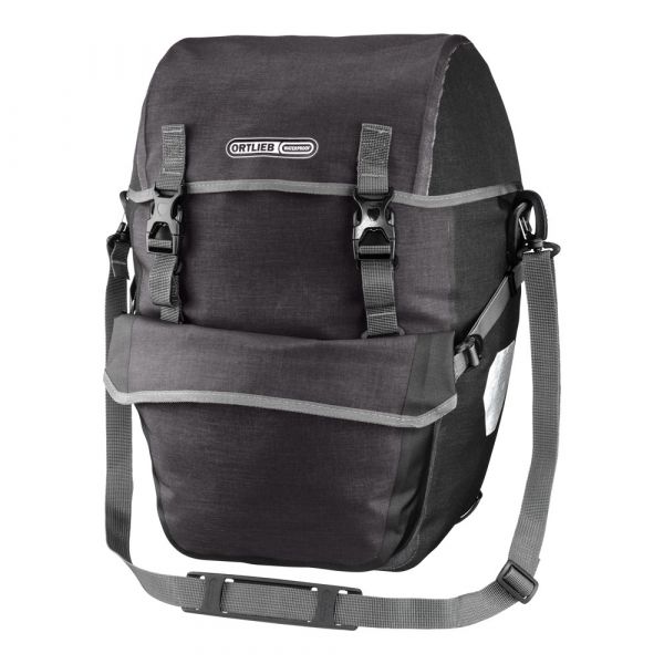 ORTLIEB PANNIER TOURING BIKE PACKER PLUS QL2.1 GRANITE/BLACK 42L