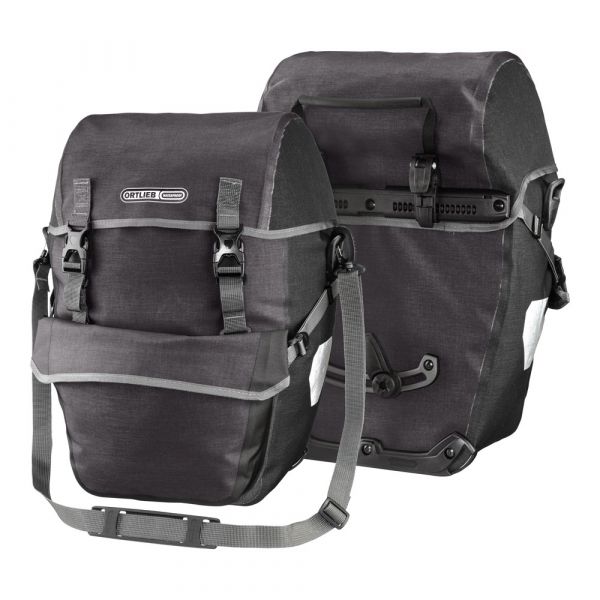 ORTLIEB PANNIER TOURING BIKE PACKER PLUS QL2.1 GRANITE/BLACK 42L