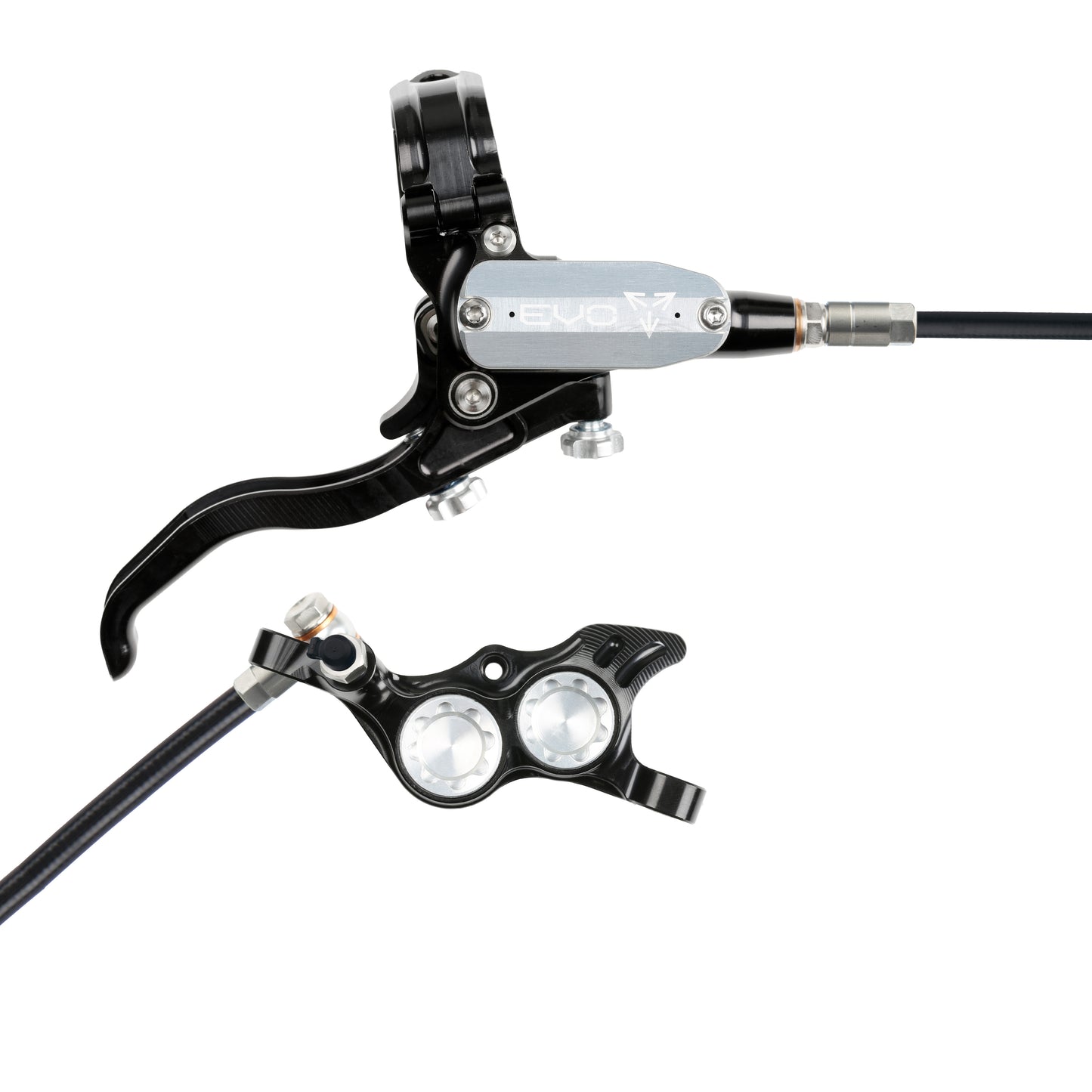 Hope Brake EVO TR4 No Rotor RH- Black/Silver