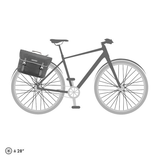 ORTLIEB PANNIER URBAN COMMUTER TWO URBAN QL2.1 ASH ROSE 20L
