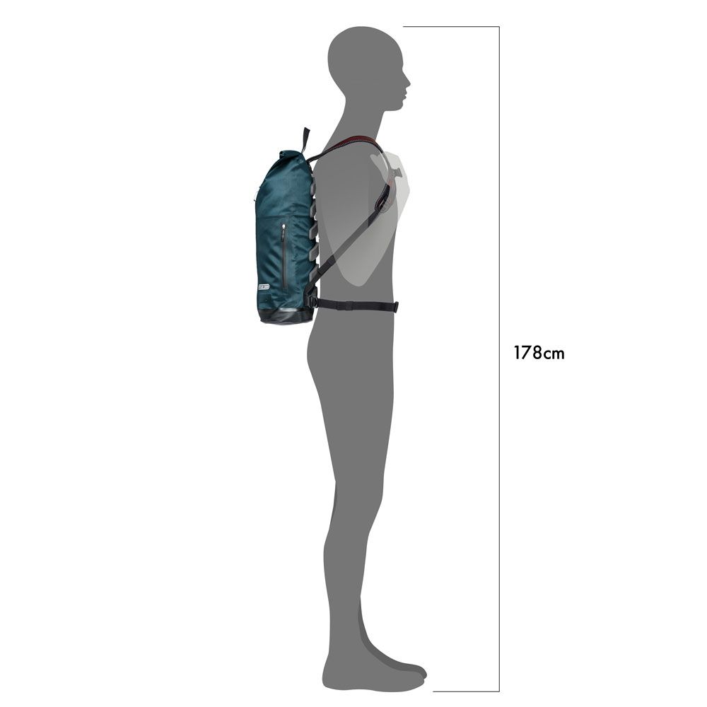 Ortlieb Backpack Commuter-Daypack- Cyber Blue/Cyber Pink 21L