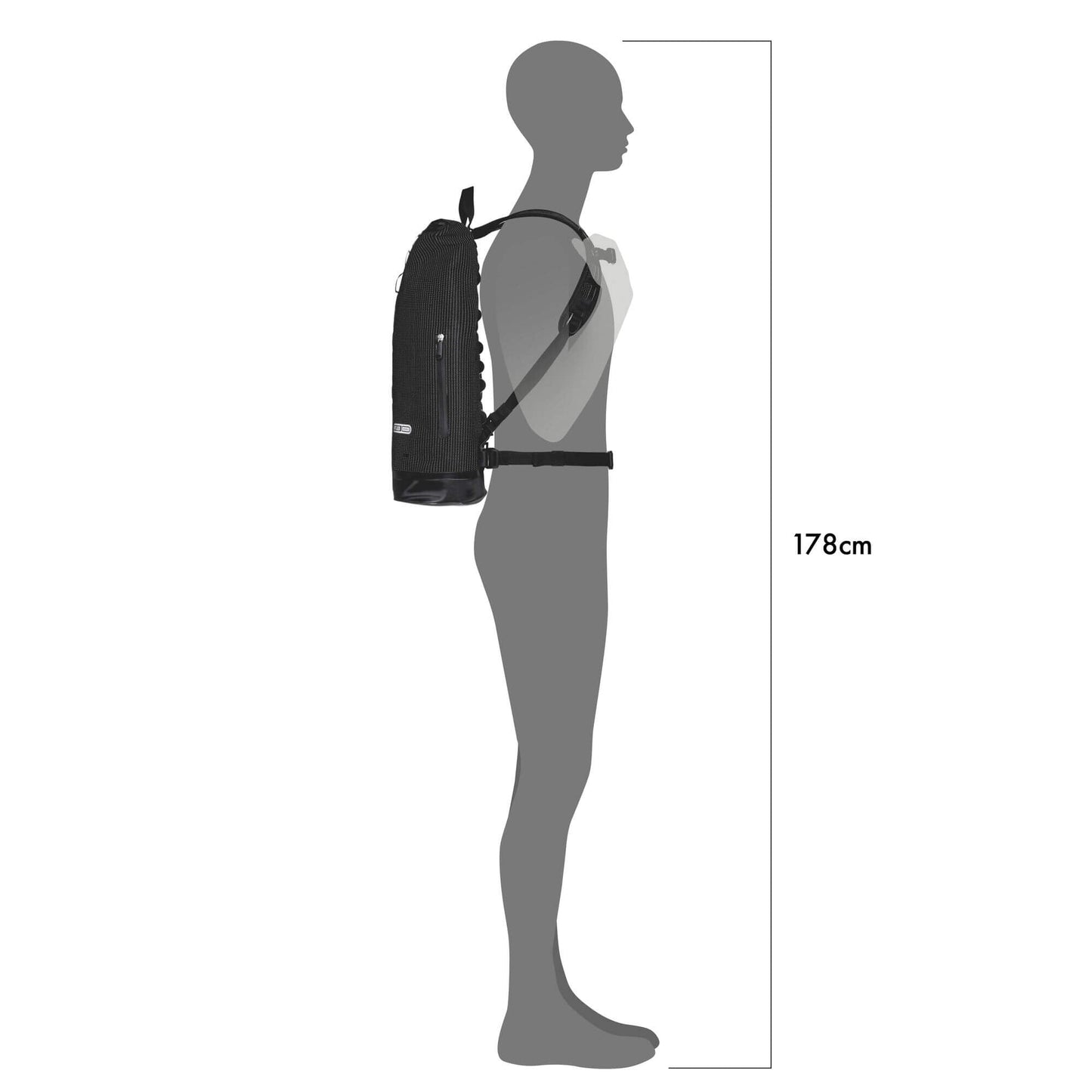 ORTLIEB BACKPACK COMMUTER-DAYPACK HIGH-VIS BLACK-REFL. 21L