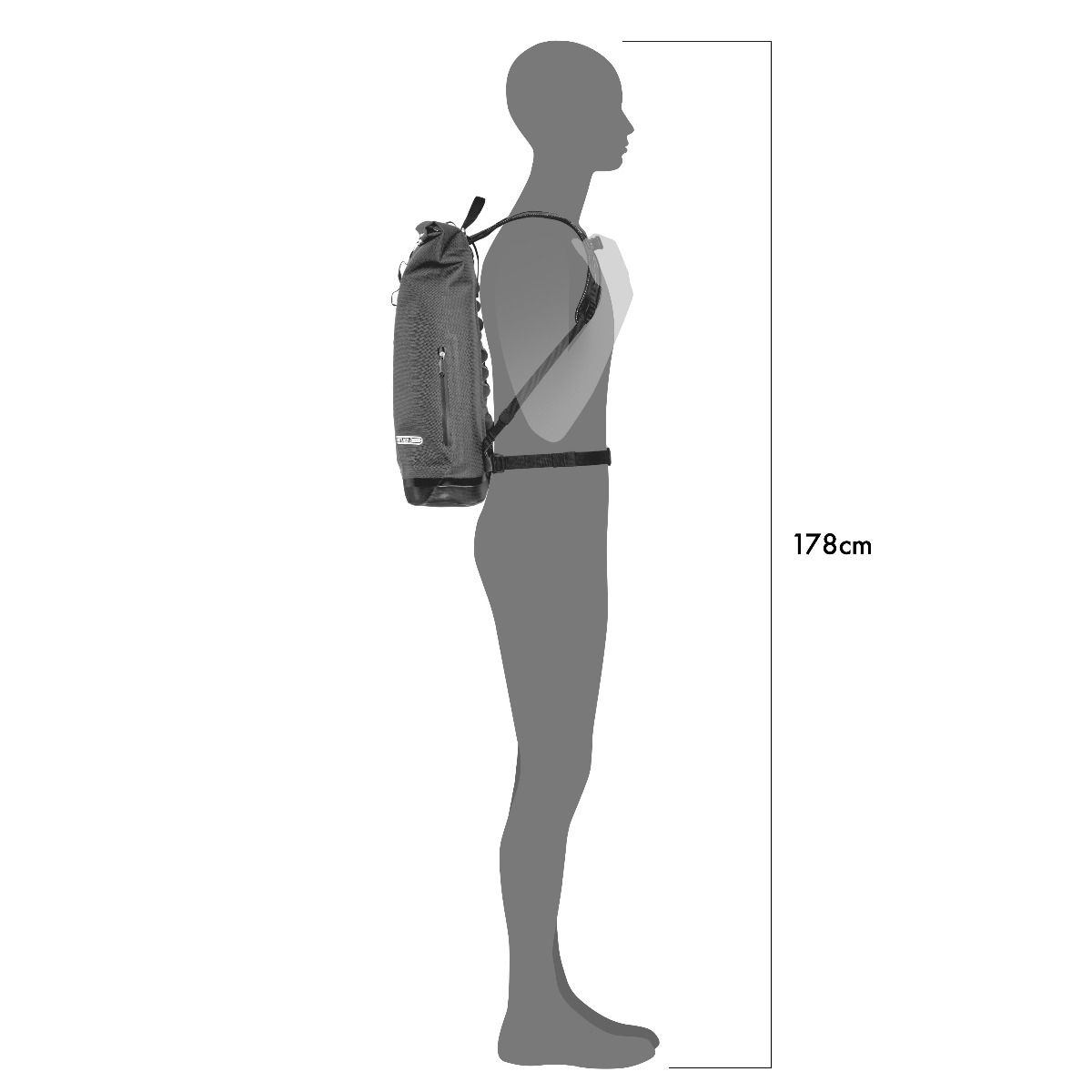 ORTLIEB BACKPACK URBAN COMMUTER-DAYPACK URBAN ASH ROSE 21L