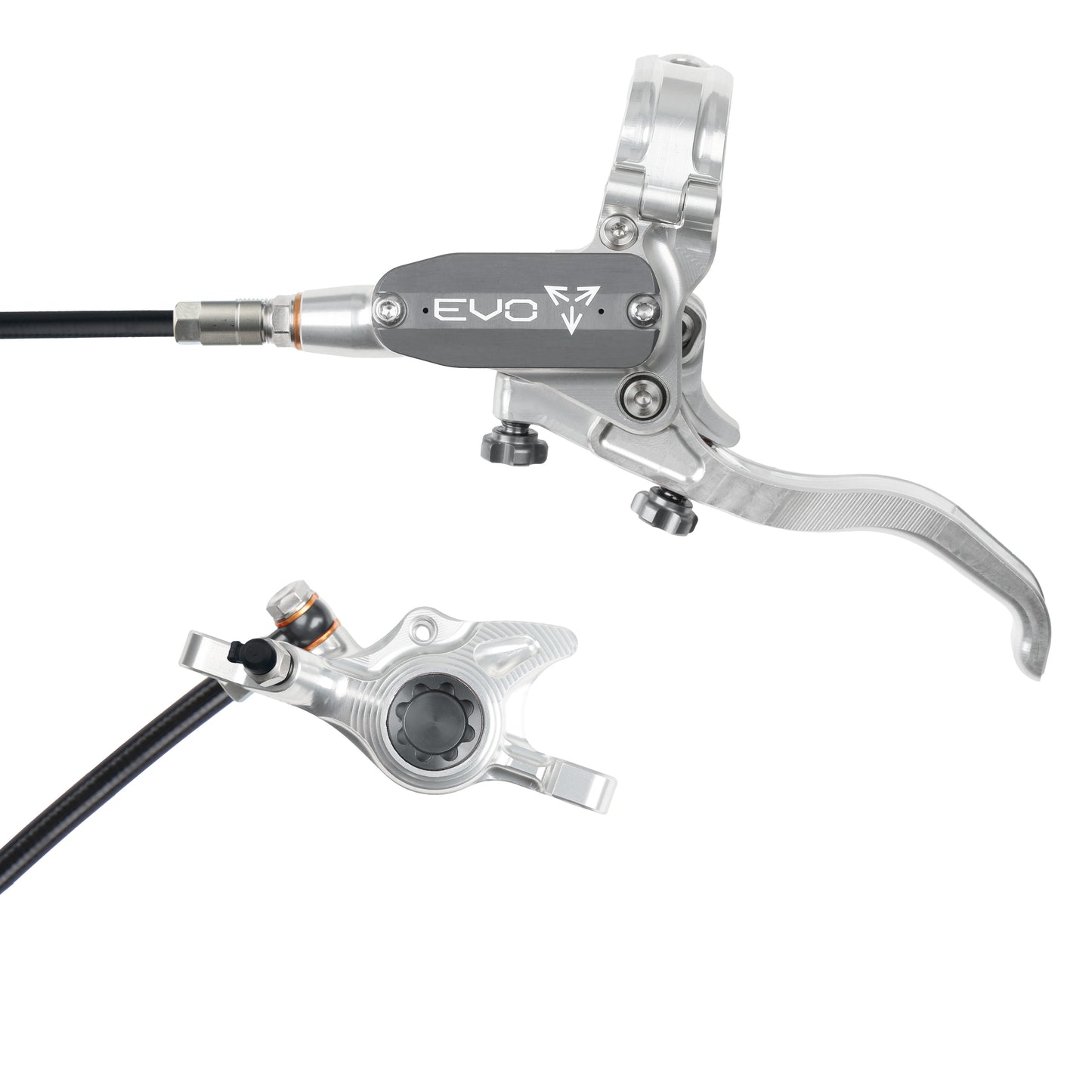 Hope Brake EVO X2 No Rotor LH- Silver/Smoke