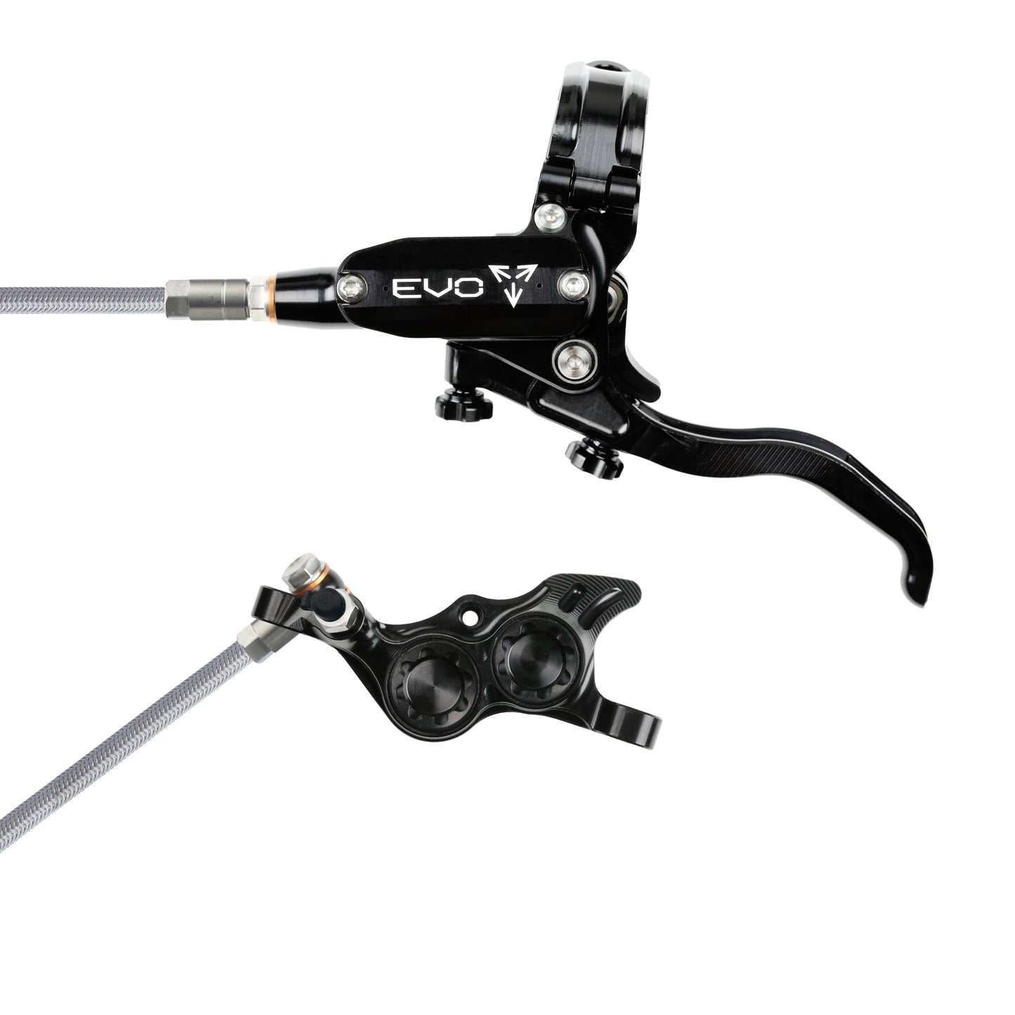 Hope Brake EVO TR4 No Rotor BRAIDED LH- Black/Black