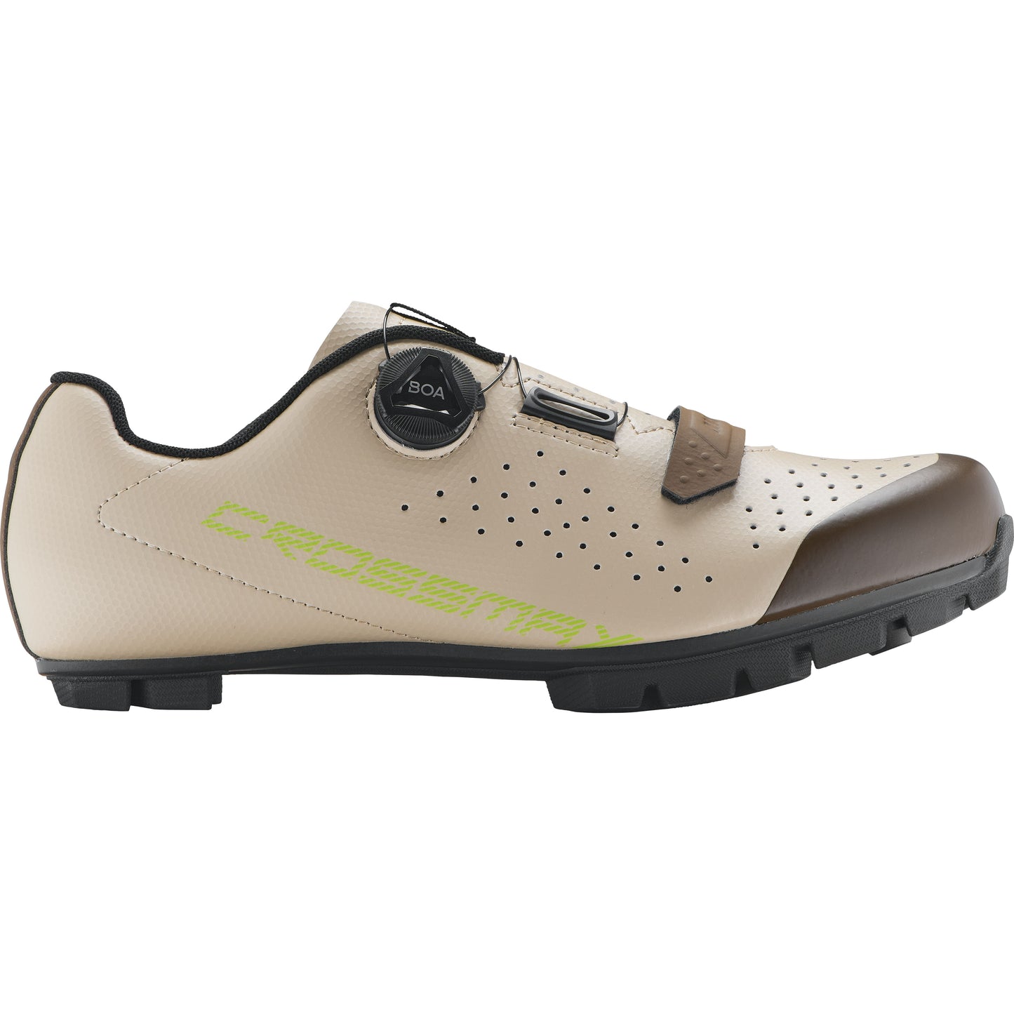 Mavic - souliers Crossmax Boa - Poivre blanc-Désert-Punch lime