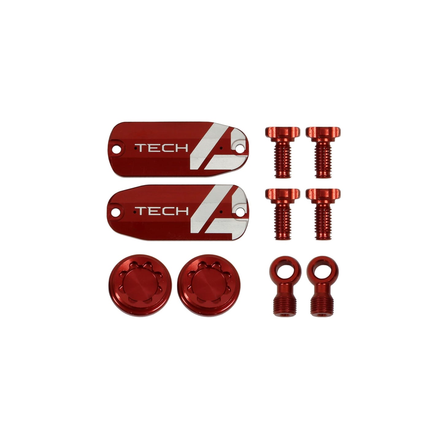 Hope Part Brake Tech 4 X2 Custom Kit Pair Red
