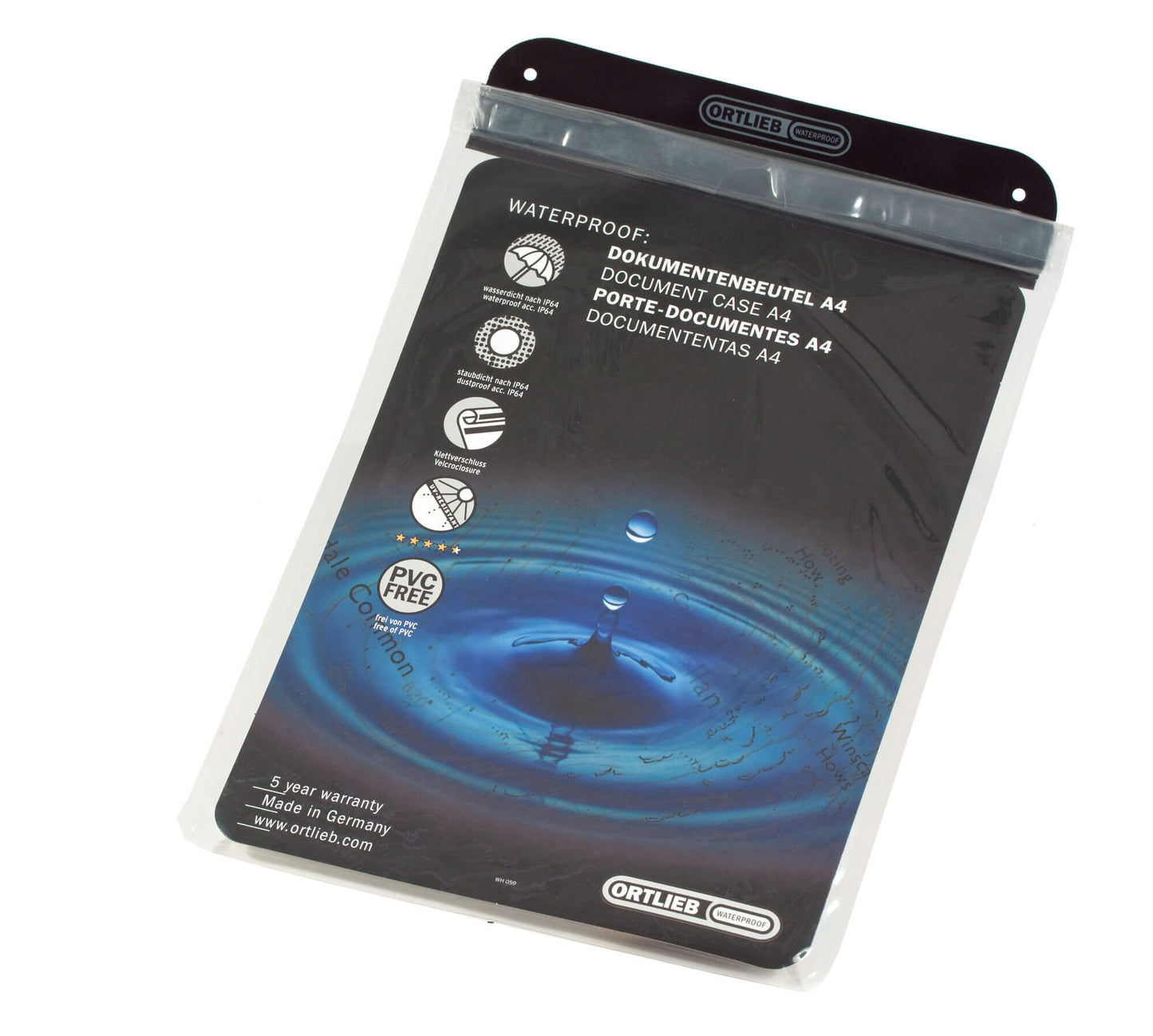 ORTLIEB ACCESSORY PROTECTION DOCUMENT BAGTRANSPARENT A4 30X22CM