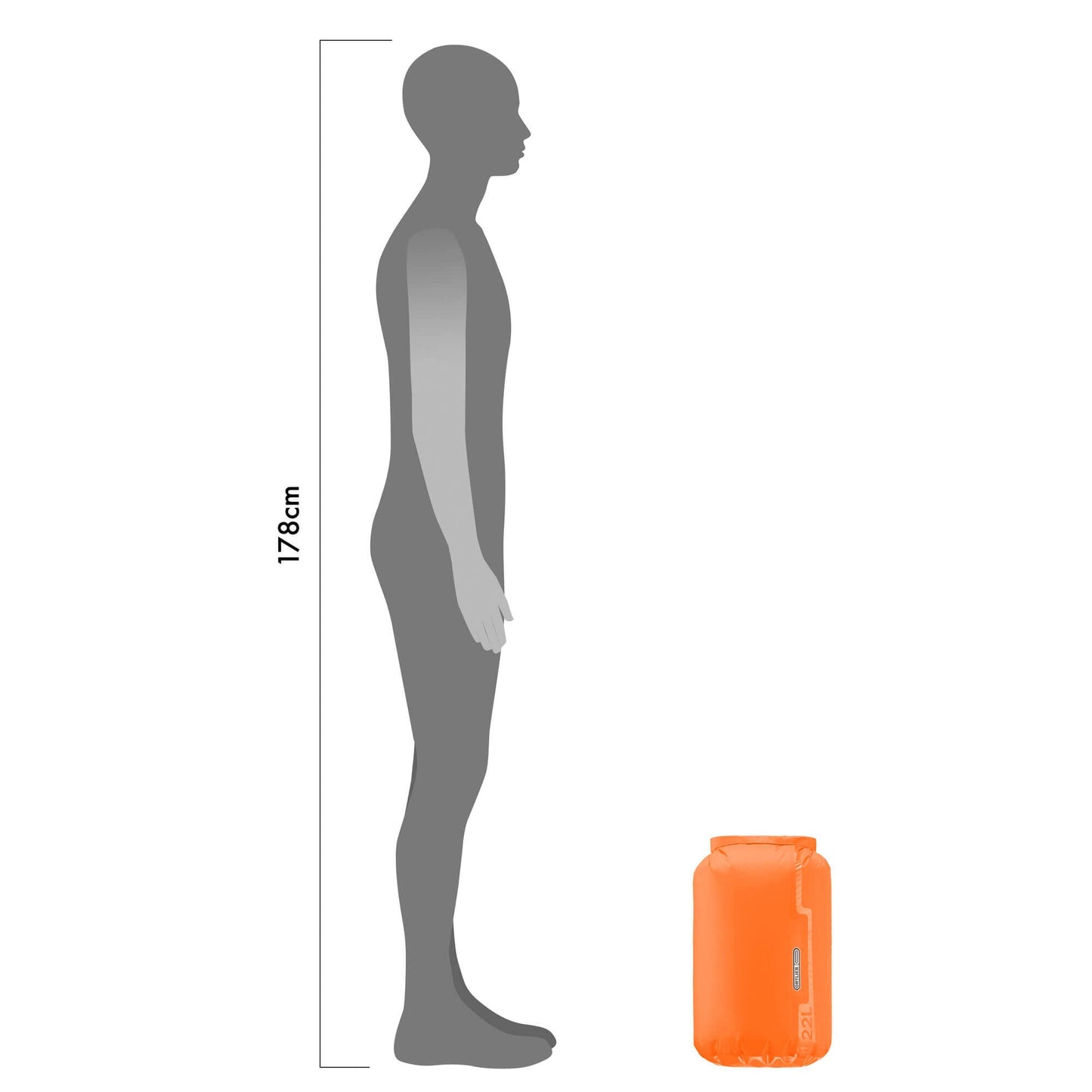 ORTLIEB DRY BAG ULTRA LIGHTWEIGHT PS10 ORANGE 1.5L