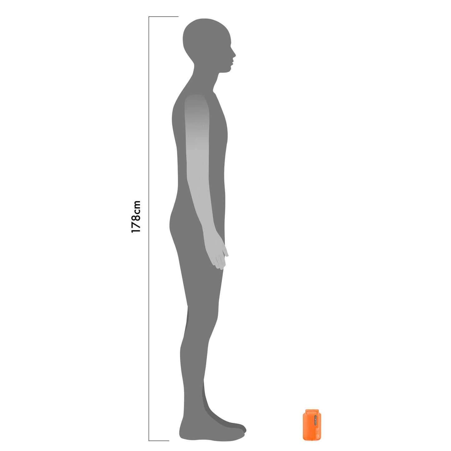ORTLIEB DRY BAG ULTRA LIGHTWEIGHT PS10 ORANGE 1.5L