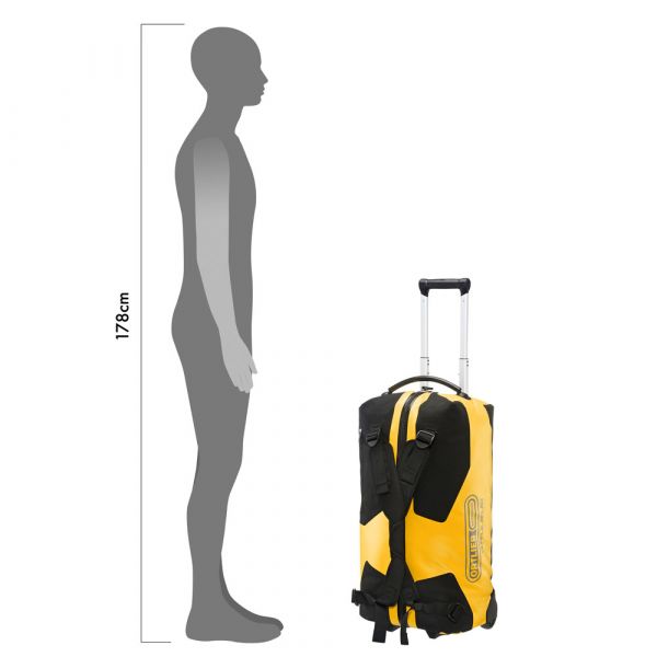 ORTLIEB TRAVEL BAG DUFFLE RG (WITH TELESCOPIC HANDLE) BLACK 34L