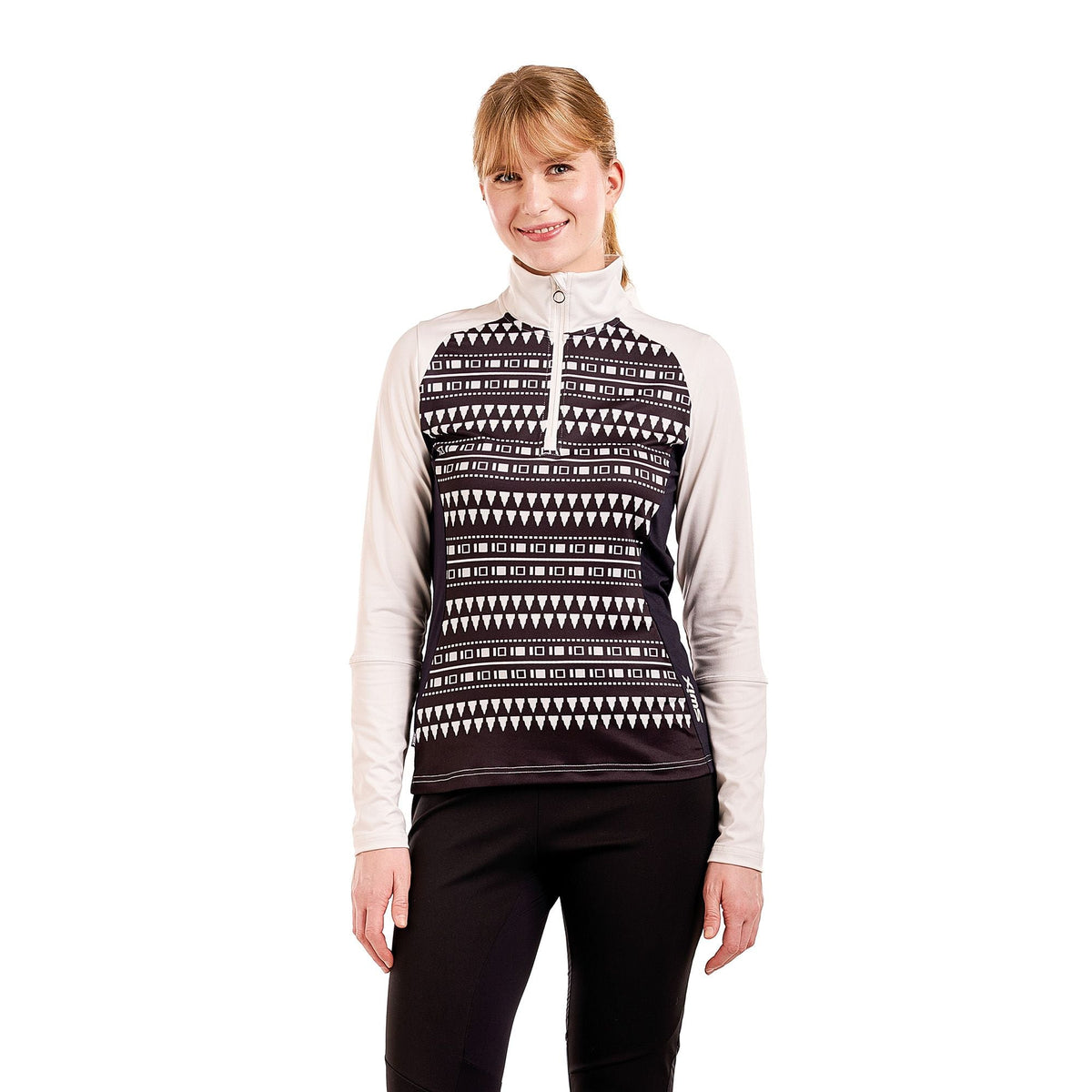 Tista - Women's 1/2 Zip Sweater (printed)