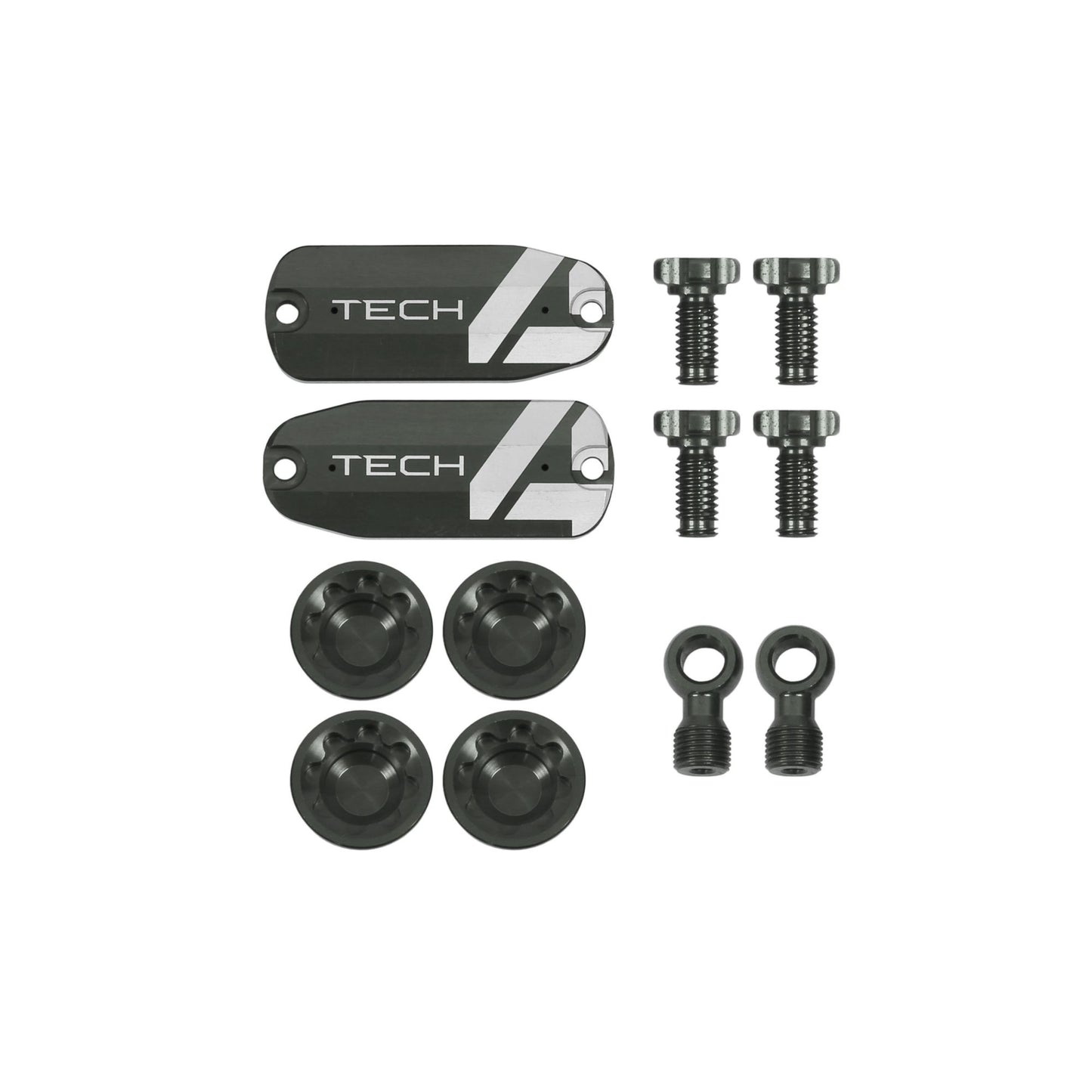 Hope Part Brake Tech 4 E4 Custom Kit Pair Smoke