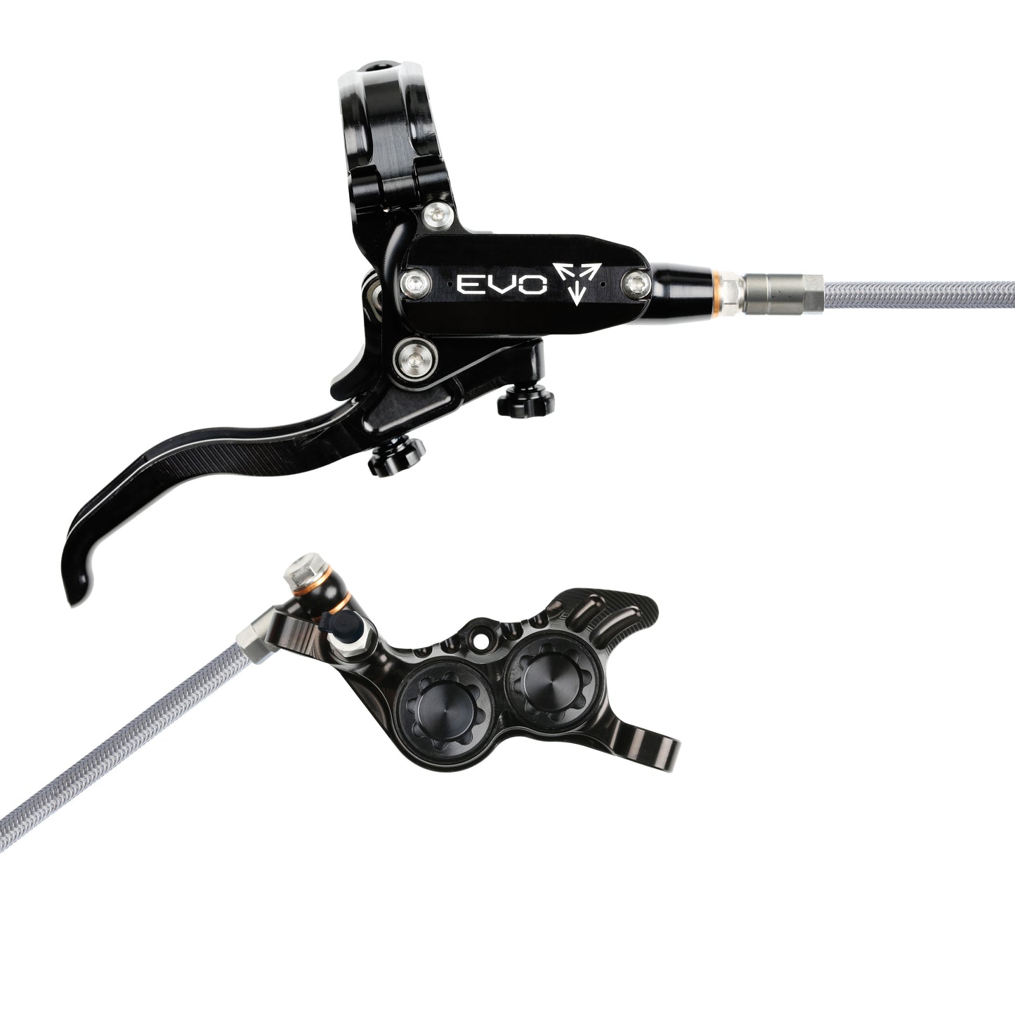 Hope Brake EVO GR4 No Rotor BRAIDED RH- Black/Black