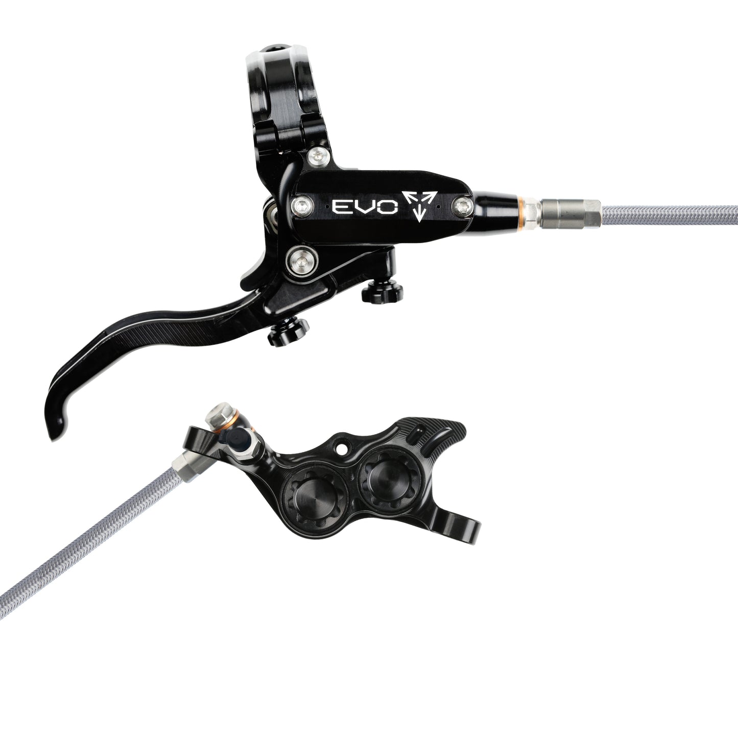 Hope Brake EVO TR4 No Rotor BRAIDED RH- Black/Black