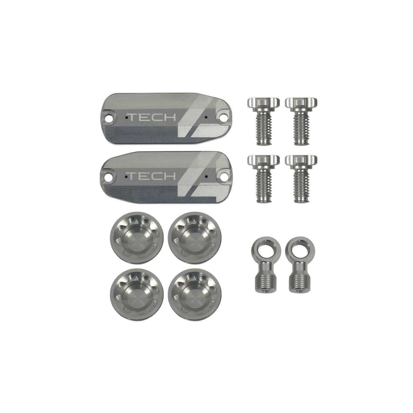 Hope Part Brake Tech 4 E4 Custom Kit Pair Silver