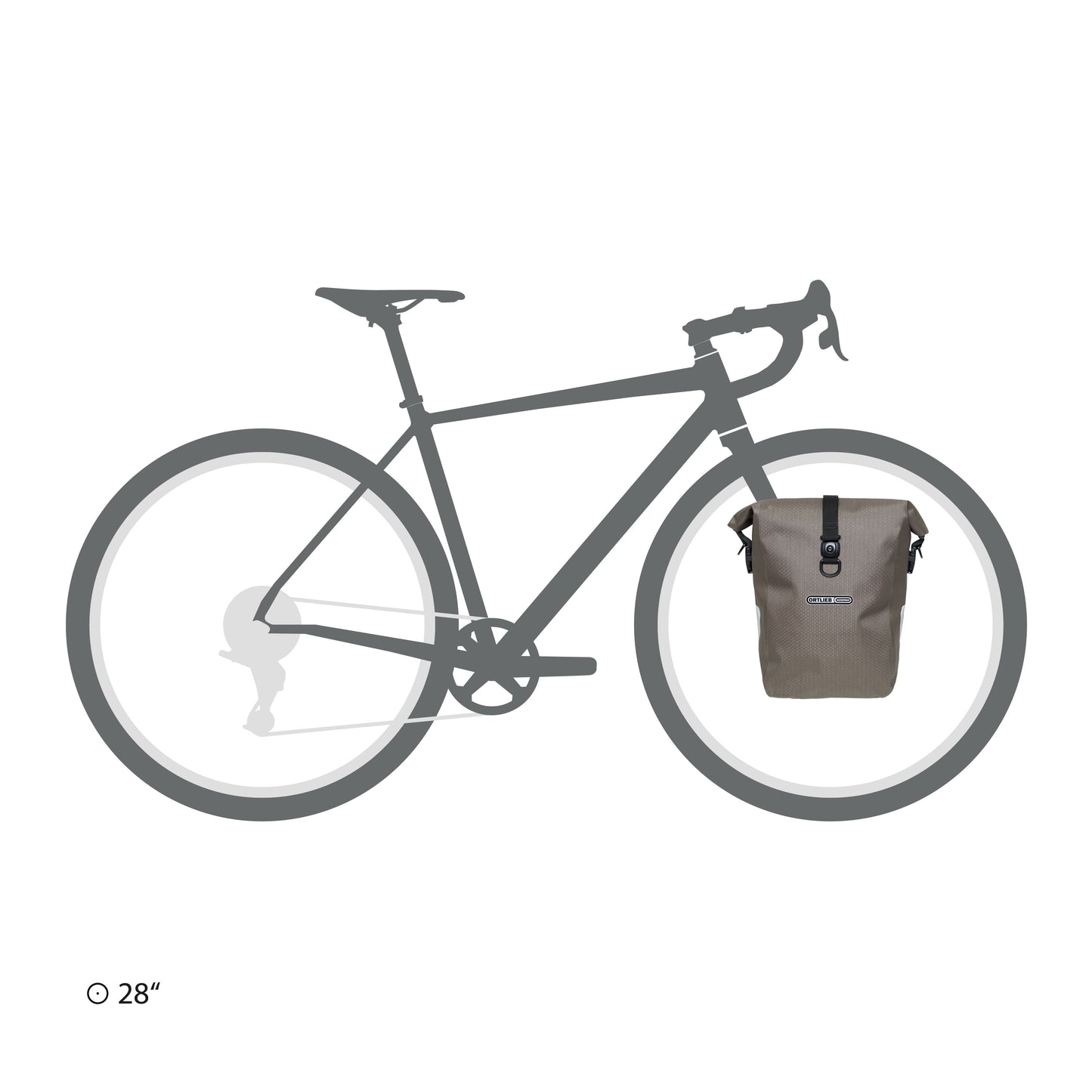 ORTLIEB BIKE PACKING GRAVEL PACK QL2.1 DARK SAND 29L