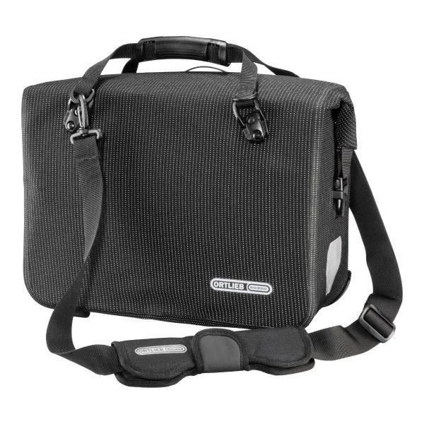 ORTLIEB PANNIER HIGH VISIBILITY OFFICE BAG PVC FREE QL2.1 BLACK 21L