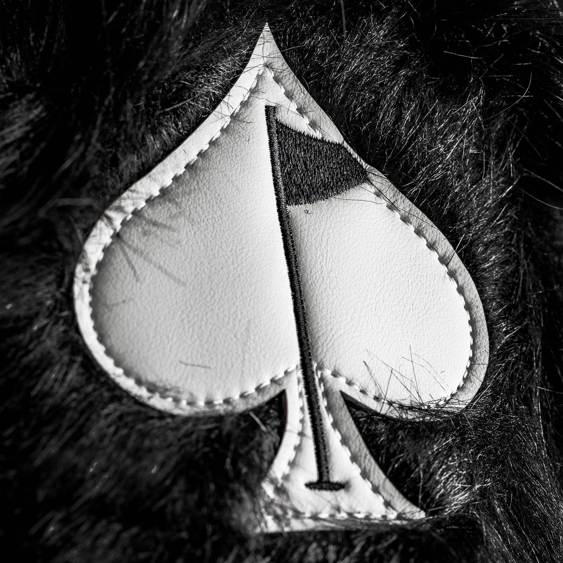 Black fuzzy driver cover for golf clubs with a stylish and soft design.