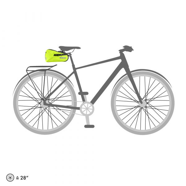 ORTLIEB SEATPOST BAG SADDLE BAG TWO HIGH VISIBILITY  4.1L