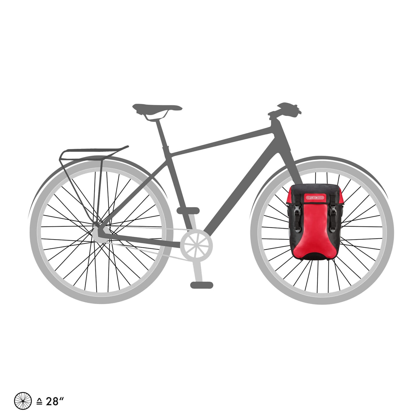 ORTLIEB PANNIER TOURING SPORT PACKER CLASSIC QL2.1 BLACK 30L