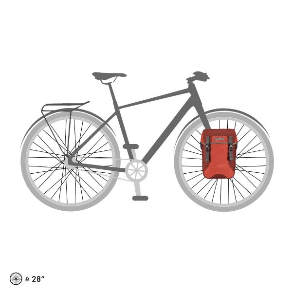 ORTLIEB PANNIER TOURING SPORT PACKER PLUS QL2.1 GRANITE/BLACK 30L