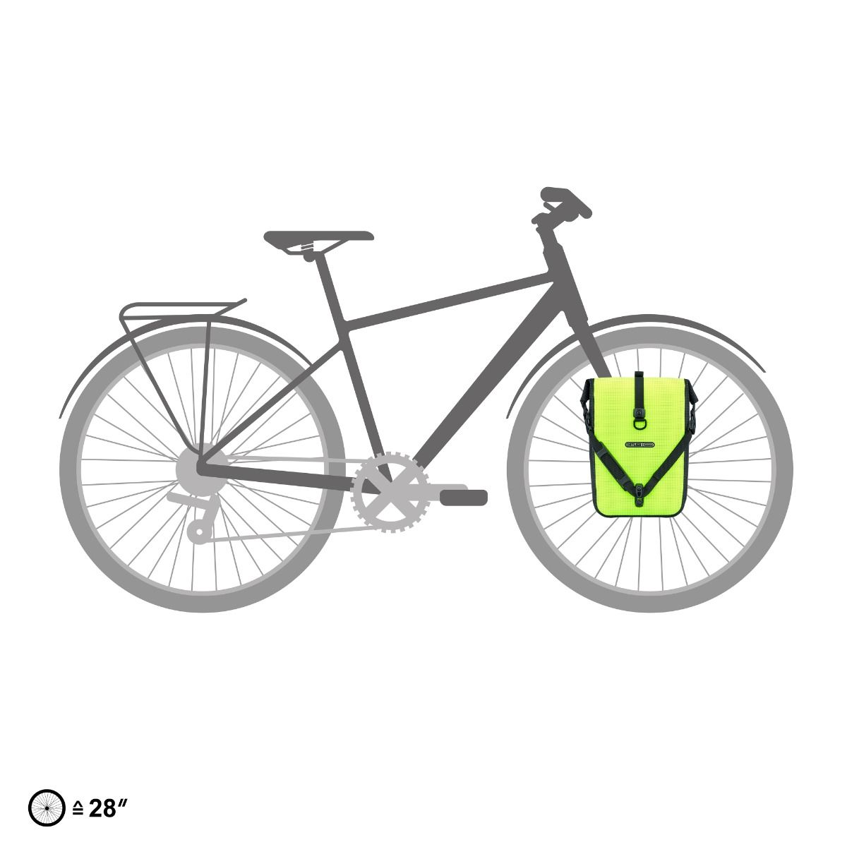 ORTLIEB PANNIER SPORT ROLLER HIGH VIS QL2.1 N.YEL. REF.B. 14.5L