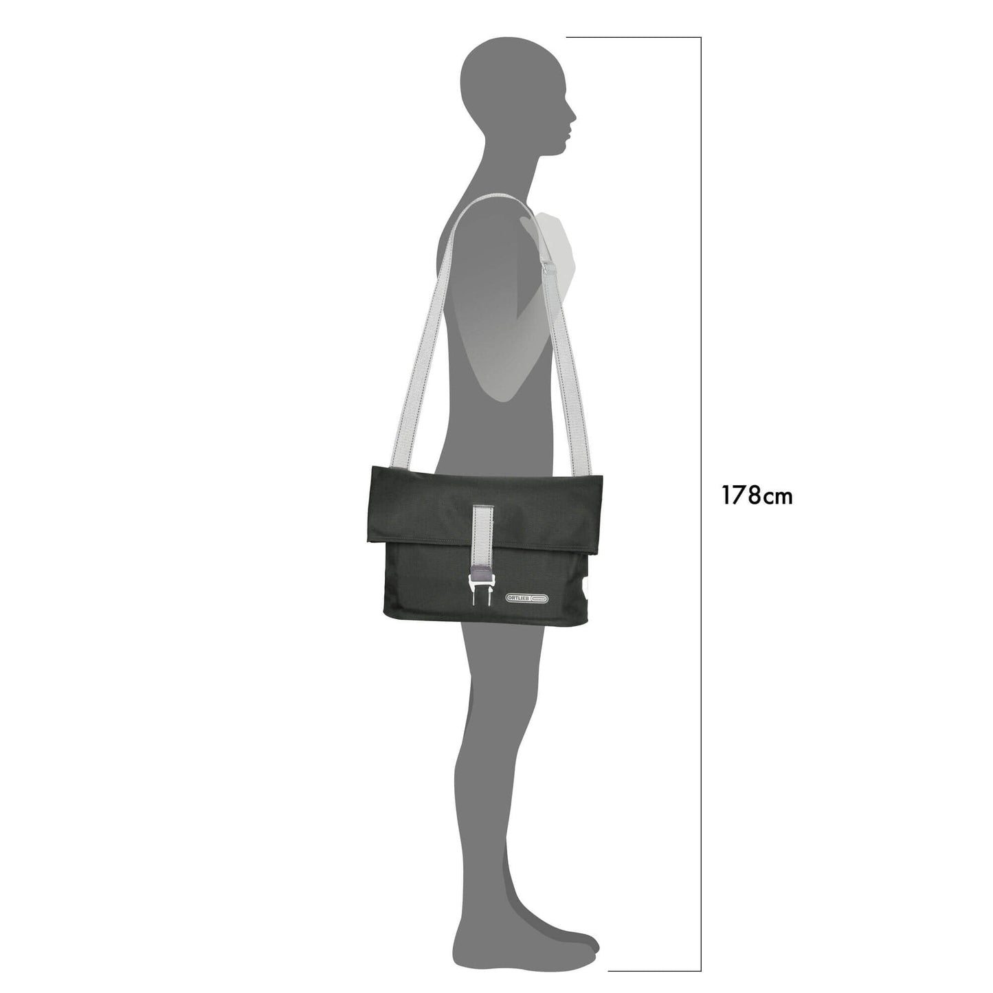 ORTLIEB PANNIER URBAN TWIN-CITY QL2.1 ASH ROSE 9L (SINGLE)