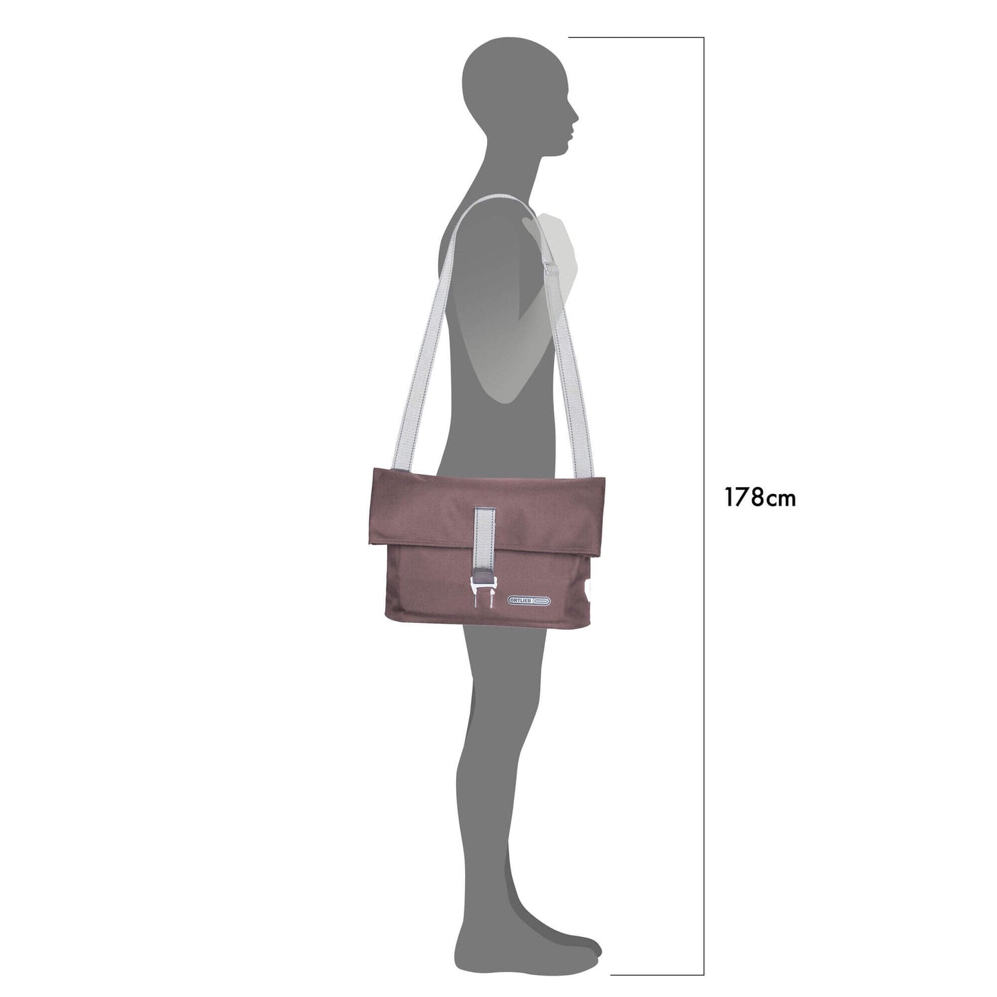 ORTLIEB PANNIER URBAN TWIN-CITY QL2.1 ASH ROSE 9L (SINGLE)