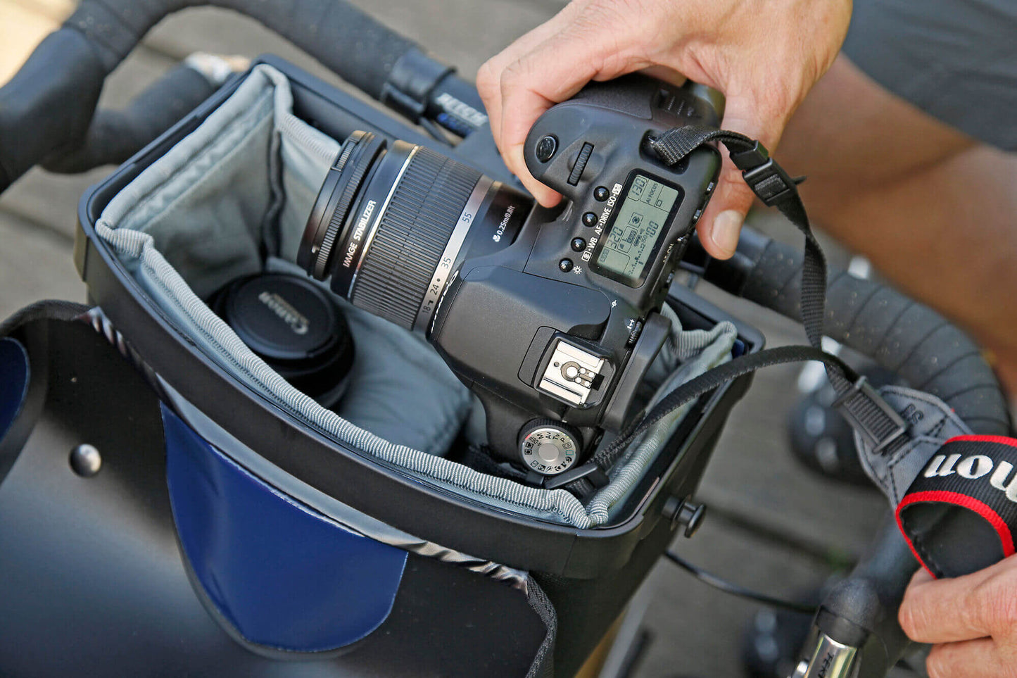 ORTLIEB ACCESSORY HANDLEBAR BAG ULTIMATE CAMERA INSERT GREY/BLACK