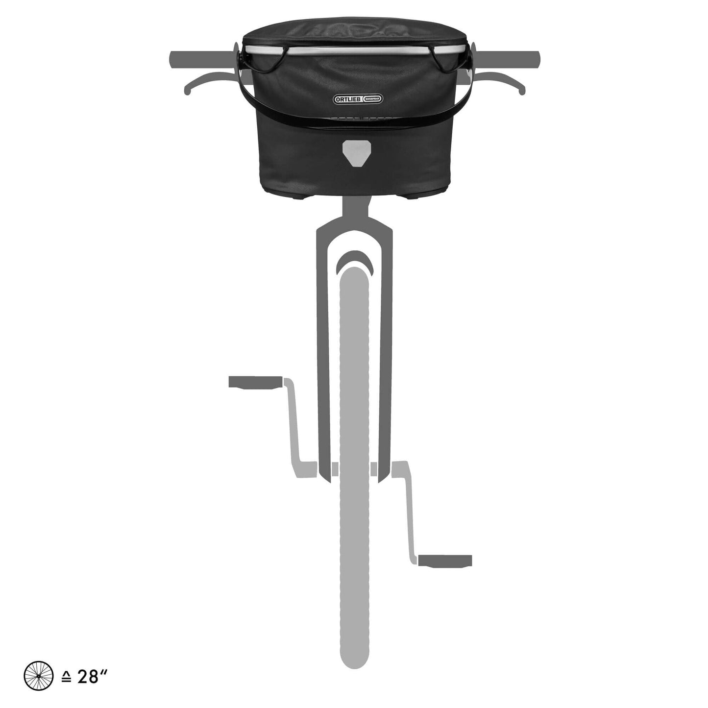 ORTLIEB HANDLEBAR BAG UP-TOWN L CITY LEMON SORBET 17.5L