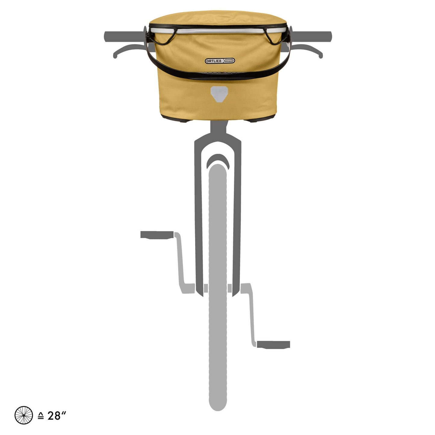 ORTLIEB HANDLEBAR BAG UP-TOWN L CITY LEMON SORBET 17.5L