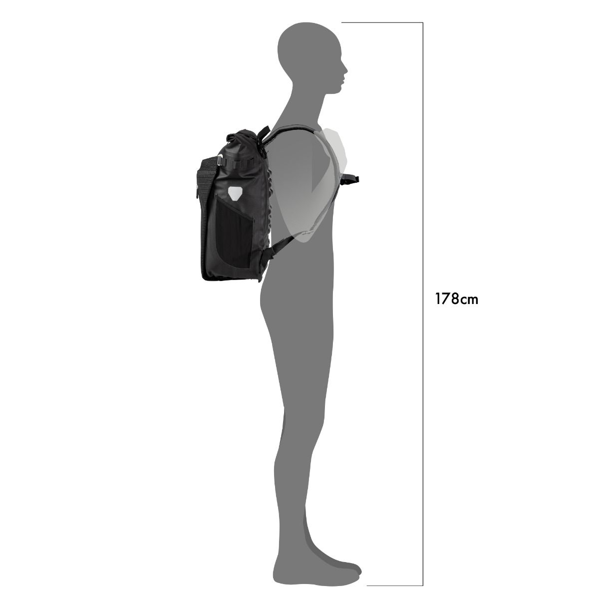 ORTLIEB PANNIER VARIO QL3.1 BLACK 20L