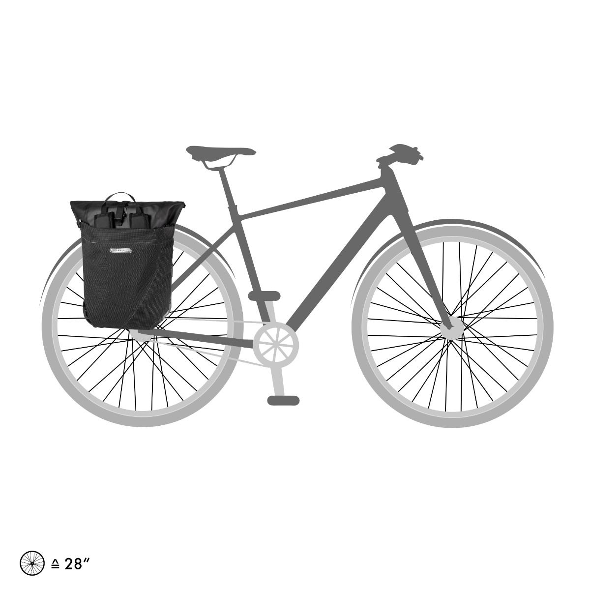 ORTLIEB PANNIER VARIO QL3.1 BLACK 20L