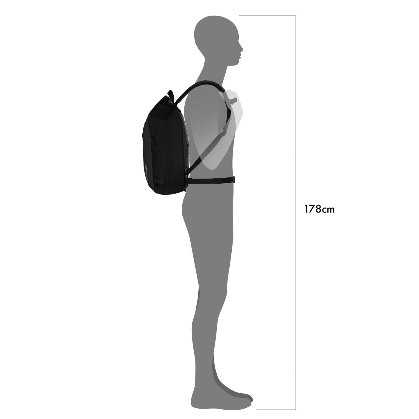 ORTLIEB BACKPACK VELOCITY BLACK 17L