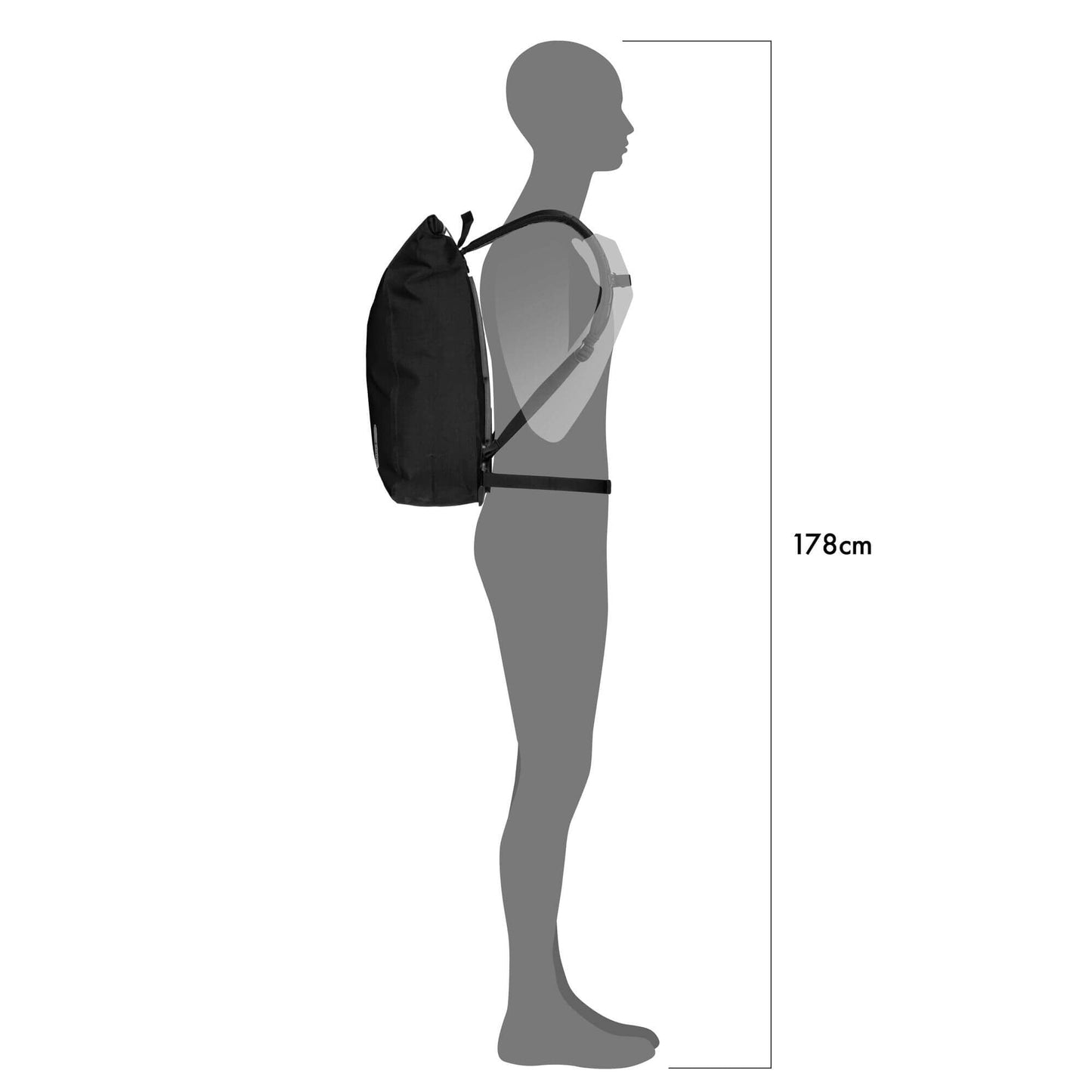 ORTLIEB BACKPACK VELOCITY BLACK 17L