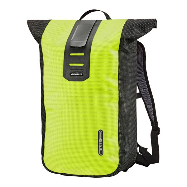 ORTLIEB BACKPACK VELOCITY HIGH VISIBILITY YELLOW/BLACK REFELCTIVE 23L